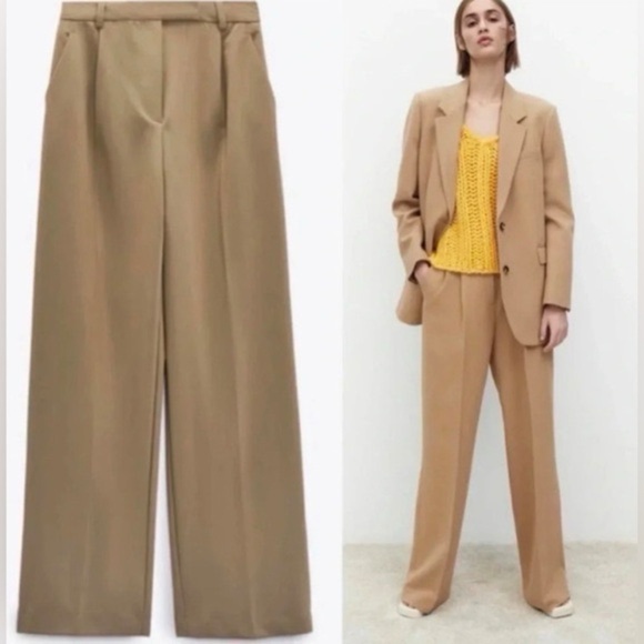 ZARA | Wide Leg High Waisted Trouser - Picture 13 of 16